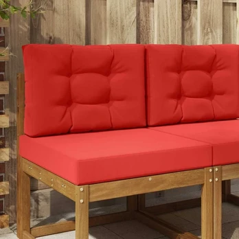 Lauko sofa pagalvėlė 2 pcs Raudona Poliesteris