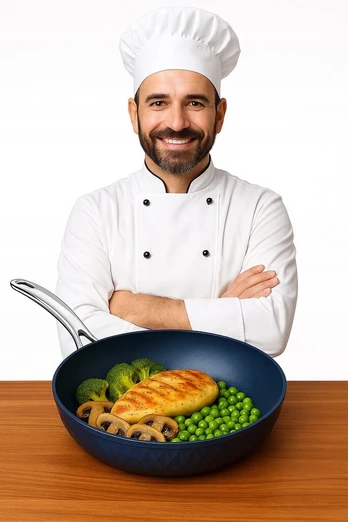 Deimantinė keptuvė 28 cm Non-stick indukcinė Premium keraminė danga Hit
