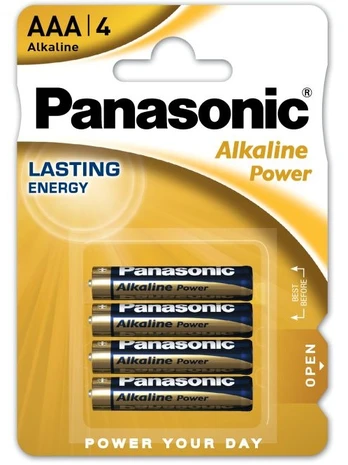 Baterijos PANASONIC Alkaline Power, AAA (LR03), 4 vnt.