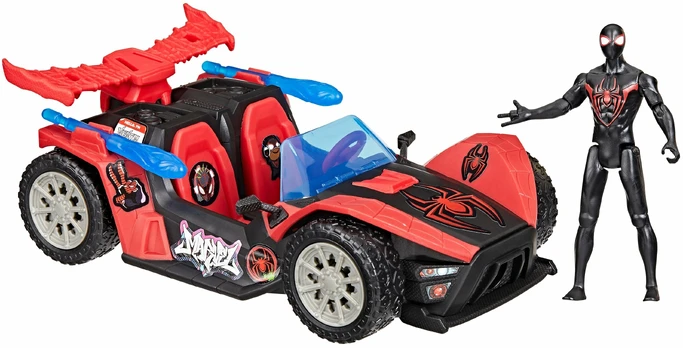 Spiderman Venom Versus Miles Web racer