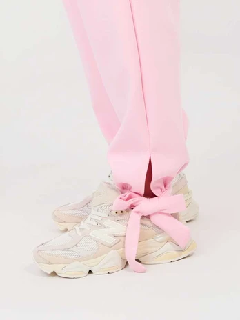 Italy Moda Kelnės-MI-SP-P6845.68-jasny rožinis