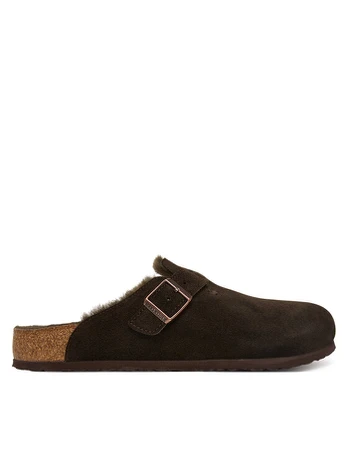 Šlepetės Birkenstock Boston Fur 1020567 Ruda