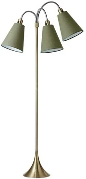 Nielsen_Light GULVLAMPE TRAFIK EXCL. SKÆRME MESSING ANTIK