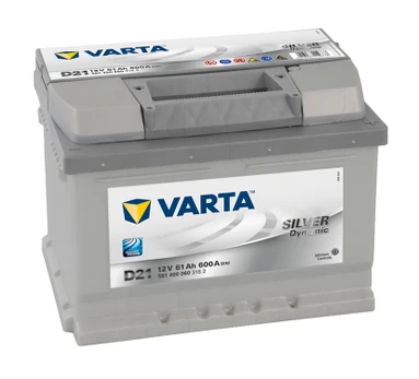 Akumuliatorius Varta D21 61Ah 600A