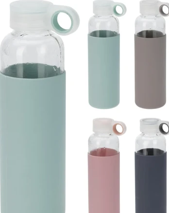 Stiklinė gertuvė PASTEL, 4 spalvų, 550 ml