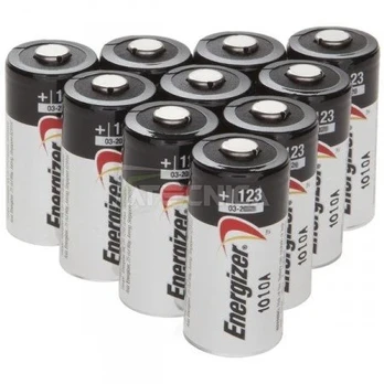 Elementai Energizer CR123 , 10vnt, 3V