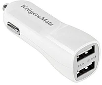 Kruger & Matz 2xUSB 2400 mA automobilinis įkroviklis