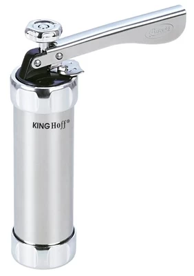 Konditerinis dekoratorius King Hoff Biscuit Press KH-3750, sidabro
