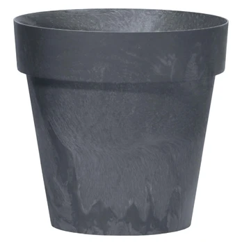 Gėlių vazonas Cube, plastikinis, Ø 30 cm, pilka sp.