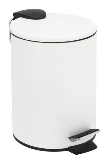 Šiukšliadėžė Domoletti, balta, 3 l, 25 cm