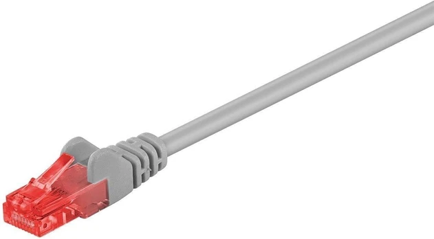 Goobay Kabelis LAN Patchcord CAT 6 U/UTP pilkas 1,5m