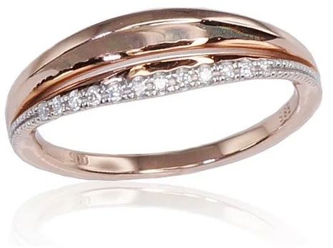 Diamond Sky Jewelry Auksinis žiedas su deimantais „Babylon V“