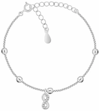 Brilio Silver Sidabrinė apyrankė Infinity su cirkoniais BRC145W