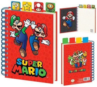 Pyramid Super Mario A5 notebook