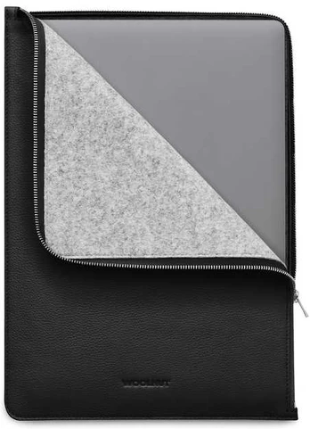 Woolnut Leather Folio -suojatasku 16 MacBook Pro, musta