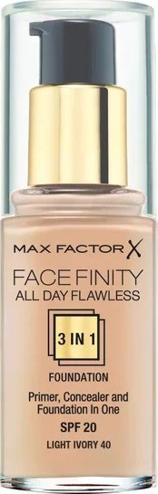 Makiažo pagrindas Max Factor Facefinity All Day Flawless 3in1, SPF20, 30 ml