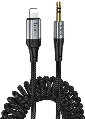 Cable AUX Jack 3,5 mm to Lightning Hoco 1,5 m UPA33A juodas