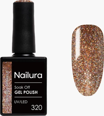 Nailura - Gel Polish 320 - Caramel Sparkle - 10 ml