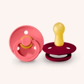 BIBS Colour čiulptukai Coral / Ruby 0-6mėn, 2 vnt kaina
