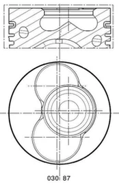 MAHLE 030 87 02 Stūmoklis