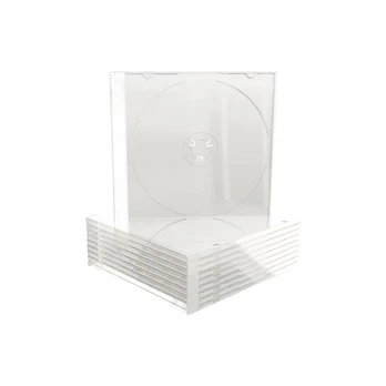 MediaRange CD-Leerhülle schmal für 2 Dics 5.2mm transpa. 10x