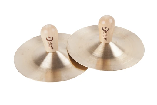 Classic World Medinis muzikinis instrumentas lėkštės didelės 2 vnt