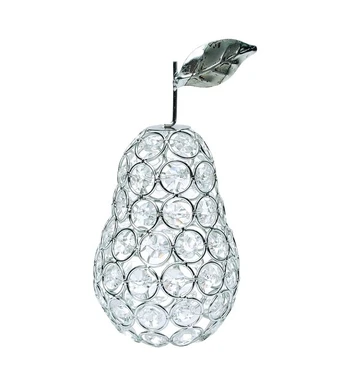 Metalinė žvakidė statulėlė kriaušė, D11 H20cm