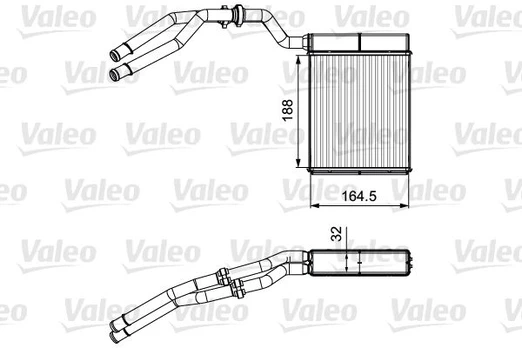 Šilumokaitis, salono šildymas VALEO 811515
