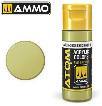 AMMO by MIG Jimenez AMMO MIG - ATOM Akriliniai dažai Khaki Green, 20ml, 20025