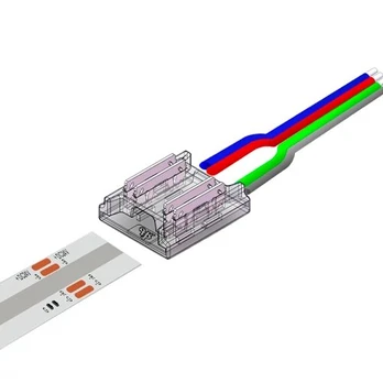 10 mm COB RGB (multicolor) LED strip connection wire