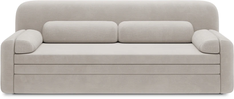 Sofa-lova Elioss Tabbris 18, smėlio, 89 x 236 cm x 87 cm