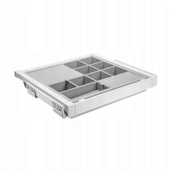 Drawer Elite with organizer 700 mm with soft closing, baltas