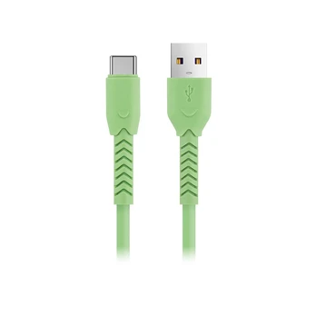 Maxlife MXUC-04 cable USB - USB-C 1,0 m 3A green