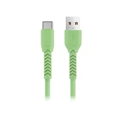 Maxlife MXUC-04 cable USB - USB-C 1,0 m 3A green kaina