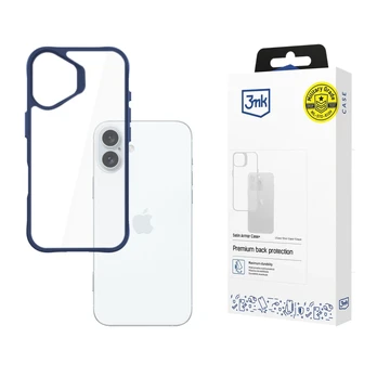 Dėklas 3MK Apple iPhone 16 Plus - 3mk Satin Armor Case+ Mėlyna