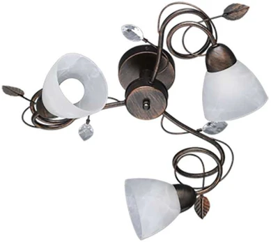 Trio Griestu lampa traditio 3-pc e14 rūsas