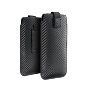 Dėklas telefonui Forcell Pocket, juodas kaina