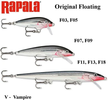 Vobleris Rapala Original Floating V - Vampire