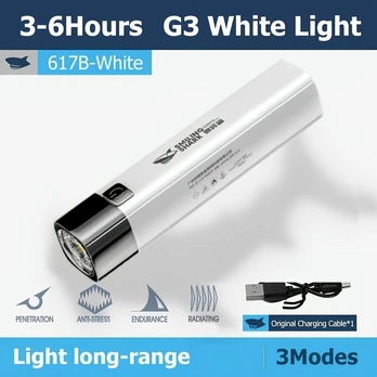 LED Įkraunamas Žibintuvėlis 1 Vnt.