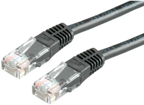 Roline PATCHKABEL KAT5E 3,0 M UTP, SORT, RJ45 U/SK?RM HAN:HAN