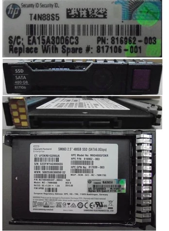 hot-plug SSD 480GB 2.5Inch SFF