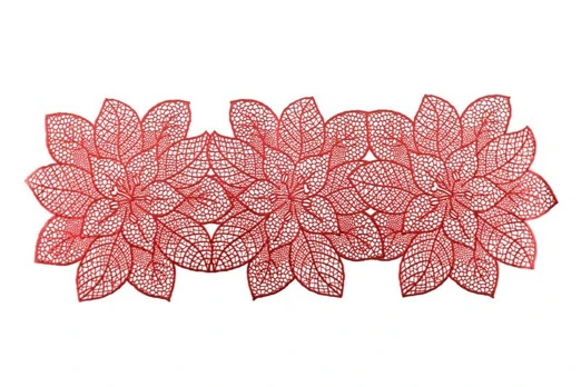 Kalėdinis stalo takelis WINTERIA Glory, 35,5 x 91,4 cm, raudona sp.