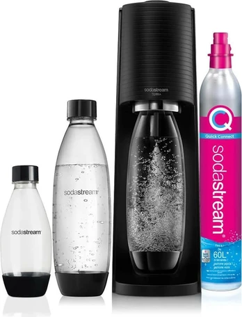 Sodastream Terra Megapack -hiilihapotuslaite, musta