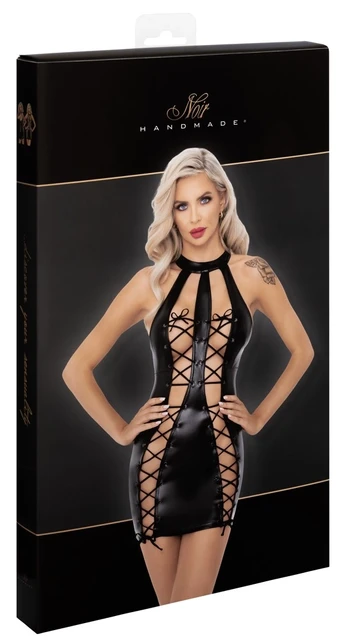 Noir Dress open S Seksuali suknelė