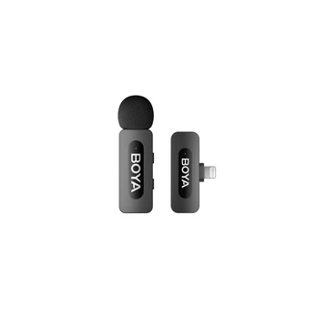 BOYA BY-V1 V2.0 Bevielis Mikrofonas 2.4GHz - Juodas
