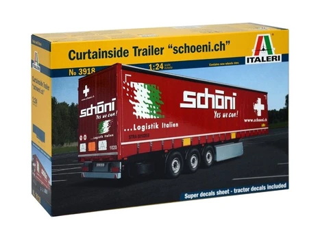 Konstruktorius Italeri - Curtainside Trailer "Schoeni.ch", 1/24, 3918