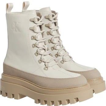 Aulinukai moterims, Smėlio, Flatform lace up boot