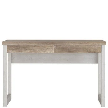 Rašomasis stalas Duro, 48x120x75,8 cm, rudas/baltas