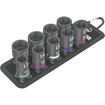Key set | hex socket,socket spanner,impact | Pcs: 9 | Mounting: 1/2"
