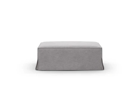 Pouf, "Jodie", 1 Seat, 102x80x40, Warm grey